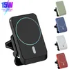 15W Phone Tolder Magnetic Wireless Car Charger Mount for iPhone 12 Pro Max Mini Magsafing Charging Fast224J