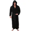 Men's Sleepwear Mens Bathrobe Man Winter Warm Casual Robe Casual Manga Longa Housecoat Male Bath Lounge Nightgown 2022 PAJAMAMEN's