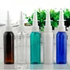 10pcs/Los 60 ml Runde Schulter Pet Pet Bottle Medizinische Nasenspray Gerade Tropfen feiner Nebel leeres Kunststoff -Probe235H
