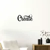 Crea - Bellissimo cartello da parete in metallo con accenti decorativi per la casa