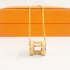 Luxury Letter Necklace Fashion Designer Necklace Men and Women Gold Necklace Medium Size 45CM Length