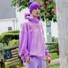 Violet Sweatshirts Hoodies Hommes Femmes Lettre Imprimé 11 Haute Qualité Nouveauté Polaire Hommes Tops 22FW