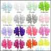 Hair Accessories 40 Colors Fashion Grosgrain Ribbon Bow With Clips Baby Girls Bowknot Hairpchildren Po Shoot Headwear Drop Delivery 2 Dhw2B