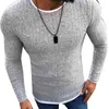 Mode plus size män tröja topp färg block lapptäcke nacken långärmad tröja stickad tröja simpor block presenter l220801