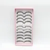 Messy False Eyelashes Crisscross Natural Long Mixed Styles Lashes Handmade 10 Pairs