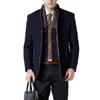 Mannen Wol Blends Wollen Jas Winter Fleece Warme Jassen Thermische Slim Fit Mode Geul Bovenkleding Mannelijke Cappotto Uomo T220810