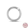 925 Silber Fit Pandora Ohrringe Kristall Mode Frauen Schmuck Geschenk Ohrstecker Styling Zwei-Ring-Anschluss Baumeln Charme