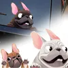 Adesivi per cani cartoni animati per auto Bulldog francese Finestre laterali Parabrezza Decalcomania in vinile Impermeabile Creativo Decorazione per lo styling automatico 12*14 cm