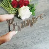 Cartões de decoração de festa personalizados y Nomes de madeira ou acrílico Nomes de madeira Coloque Configurações para convidados de casamento em massa 220707