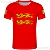 Basse Normandie T-shirt gratis skräddarsydd namnnummer Lägre Normandie T-shirt Normaundie Flag French Caen Calvados Manche Clothing 220702