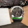 9 Stili Orologi di alta qualità 102719 BGO40PLTBXTSK Octo Finisimmo Tourbillon Orologio meccanico automatico da uomo Quadrante scheletro Cinturino in pelle da uomo Orologi da polso