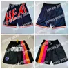 22 2021 Team Basketball Short Just Don Retro Sport Shorts Hip Pop Pant met Pocket Zipper zweetbroek Purple White Black Red Green Mens gestikt