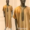 Ropa étnica Roettoni Mafabric 1 pieza musulmana larga kaftan hombres oración maxi túnica jubba thobe para pakistán arabia saudita djellaba ramadanethn