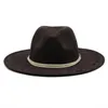 Basker mocka fedora hattar för kvinnor 8 cm breda rim panama western cowboy hatt vinter jazz sombrero capsberets beretsberets wend22