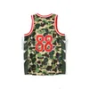 Summer Men Basketball T Shirt Vest Fashion Designer Camouflage Pattern Sleeveless Tees Asian Size M-3XL