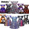Särskilda tillfällen 1 - 9 år Fashion Baby Girl Halloween Skull Witch PR 220823