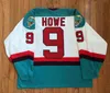 CeUf Bauer Detroit Vipers #9 GORDIE HOWE HOCKEY JERSEY Mens Embroidery Stitched Customize any number and name Jerseys