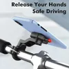 자전거 폰 마운트 퀵 첨부 첨부 Detach Motorcycle Handlebar Phone Holder for iPhone15 Pro Max Samsung Galaxy Google 스마트 폰