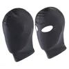 Arrivée 123 trous hommes femmes adultes spandex cagoule bouche ouverte visage masque de tête costume esclave jeu de rôle 220725