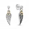 Women 925 Sterling Silver Earrings Stud P Plata Sparkling Heart Flower Rose Gold Hoop arring for Ladies Gift DIY Make with Box8368185
