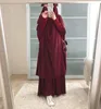 Roupas étnicas Ramadan Eid Muçulmano Oração Vestuário Vestido Mulheres Abaya Jilbab Hijab Longo Khimar Robe Abayas Islam Niqab Djellaba Burk263V