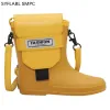 Kreatives Design Regen Stiefel Umhängetasche Damen Luxus 2021 Mode Umhängetasche Dame Marke PU Leder Geldbörse und Handtasche