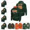 Vipceomitness Custom Miami Hurricanes College Futbol Hoodie NCAA Koleji Ray Lewis Ryan Rizk Sean Taylor Michael Irvin Jarrid Williams Ed Reed Al Blades