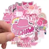 Wodoodporne 103050pcs w stylu college'u urocze różowe naklejki z kreskówek anime estetyczne telefon do butelki z wodoodporną naklejką 7757827