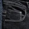 Autunno Primavera Jeans neri e blu Uomo Pantaloni denim Uomo Alta qualità Slim Fit Jean Marca Plus Size 40 42 44 220328