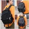 Waterproof Backpack Fashion Nylon Backpack Trendy School Bag Lightweight Laptop Bagpack Teenage Notebook Bag Men Outdoor Bagpack