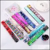 Women Sequin Wristband Glitter Slap Mermaid Paillette Bracelets Charms For Kids Top Quality Drop Delivery 2021 Jewelry Accessories Baby M