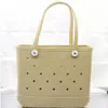 Women Eva Bogg Bag Tote Large Shopping Basket Bags Storage Washable Beach Silicone Waterproof Bog Bag Purse Eco Jelly Candy Lady H3292