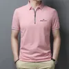 Рубашки поло для гольфа для мужчин летние с коротким рукавом оладья отвороты повседневная тонкая тенденция