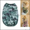 Dog Apparel Supplies Pet Home Garden Lovely Cat Camouflage Vest T-Shirt Puppy Summer Clothes For Dogsxs-L Drop Delivery 2021 Qdutx