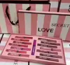 12 renk LipGloss Matte likit rujlar Lip Gloss Suit Set 12pcs/set rujlar 10 stil 1set