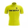 Scott Team Men's Cycling Sleeves Short Jersey Racing Bike Shirt Bicycle Tops Summer Summer Breathable Outdoor Sports Uniform Y22091302