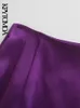 KPYTOMOA женская мода мягкая сенсорная мини-юбка Винтаж высокой талии боковой молнии женские юбки Mujer 220317