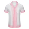 T-shirts de créateurs pour hommes Shorts de plage Mens Fashion Lettre Imprimer Chemise de bowling Chemises décontractées Hommes à manches courtes Hawaii Robe Shir227s