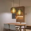Lampy wiszące nowoczesne drewniane żyrandol restauracja kreatywna ptak Kagaga HOMESTAY WAKING LAMP Kawiarnia LED Japończyka