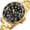Gratis vallende rol horloge mannen kwarts heren horloges top luxe merk horloge man goud roestvrij staal relogio masculino waterdicht 210407
