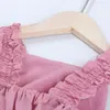 Keelorn Ados Vêtements Bébé Filles Princesse Robes De Soirée Nouvel Été Sans Manches Solide Couleur Vestidos Vêtements Décontractés Pour Enfants Y220510