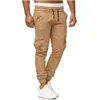Mężczyźni Spodnie towarowe stałe kolorowe kolory spodnie sporty sportowe spodnie jesienne wiosna swobodne dresowe ubrania