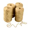 2 mm natuurlijk bruin jute hennep touw 100m banner vlaggen Twine String Cord Craft Home Hotel Decoraties Diy Making Party Decor