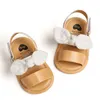 018m moda doğdu kız bebek prenses bebek bowknot yürümeye başlayan çocuk sandaletler pu nonsip ayakkabıları 220714