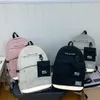 School Bags Schoolbag Female 2022 Street Trend High College Student Backpack Male Reflective Strip Junior Canvas