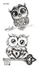 NXY Temporary Tattoo Waterproof Cute Squirrel Fox Dog Rabbit Owl Cat Animal Fake Tatto Stickers Flash Tatoo for Kids Girl Women Lady 0330