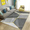 Carpets Nordic Modern Bedroom Living Room Carpet Géométrique Résumé Sof à rayures Table basse