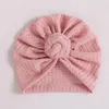 Acessórios para o cabelo waffle crochet knit turbante bandeira de cabeceira fofa chapéu bowknot infantil criança nascida capuz de capô de capuz headwrapshair