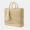 Evening bag Fashion Rattan Hollow Wooden Handbags Natural Colors Straw Bags For Shopping Casual Baking Lady Shoulder Bag 20220607