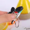 Cartoon Santa Claus Key Rings Couple Key Pendant for Christmas Gifts PVC Rubber Keychain Promotion Gift Wholesale Factory Price